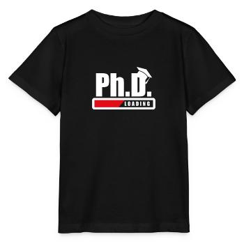 Student Ph.D. Loading Doctoral student Funny gift - Stanley/Stella MINI CREATOR Kids’ T-Shirt - black - Front - Mikhail (115cm)