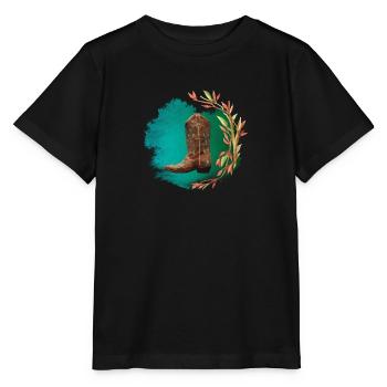 Western Classic - T-shirt bio MINI CREATOR Stanley/Stella Enfant - noir - Devant - Mikhail (115cm)