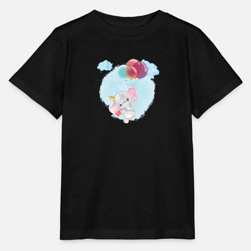 Bébé éléphant - T-shirt bio MINI CREATOR Stanley/Stella Enfant - noir