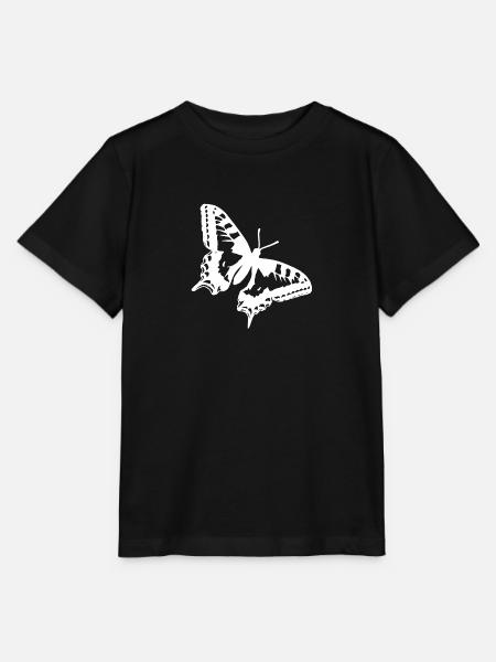 White Butterfly - Stanley/Stella Kinder T-Shirt MINI CREATOR - Schwarz