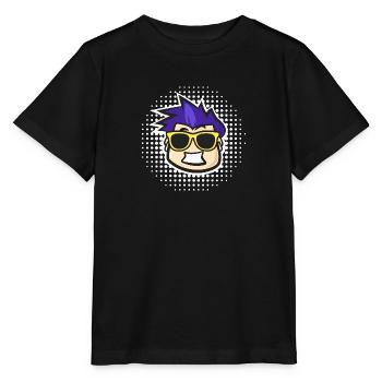 Cooler Kerl mit Sonnenbrille und blauem Haar - Stanley/Stella Kinder T-Shirt MINI CREATOR  - Schwarz - Vorne - Mikhail (115cm)