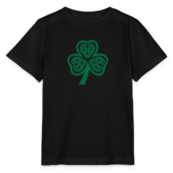 Celtic symbols shamrock Funny gift idea - Stanley/Stella MINI CREATOR Kids’ T-Shirt - black - Front - Mikhail (115cm)