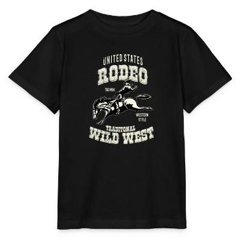 Wild West Rodeo - T-shirt bio MINI CREATOR Stanley/Stella Enfant - noir - Devant - Mikhail (115cm)