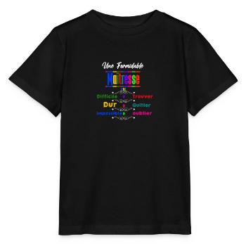 Une Formidable Maîtresse est Difficile à Trouver - T-shirt bio MINI CREATOR Stanley/Stella Enfant - noir - Devant - Mikhail (115cm)