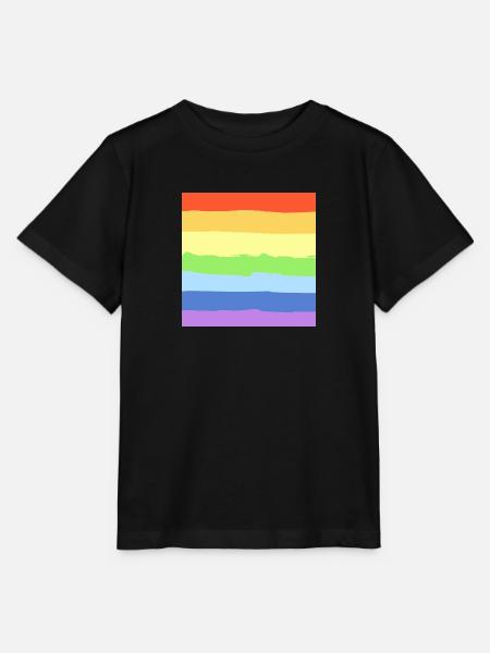 Regenbogen Pride - Stanley/Stella Kinder T-Shirt MINI CREATOR  - Schwarz