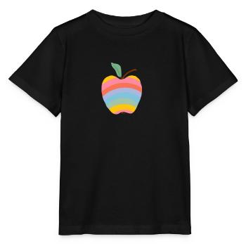 Rainbow Apple - Stanley/Stella Kinder T-Shirt MINI CREATOR  - Schwarz - Vorne - Mikhail (115cm)