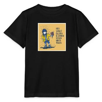 Bas allemand Bonne chance pour votre anniversaire - Op Platt - T-shirt bio MINI CREATOR Stanley/Stella Enfant - noir - Devant - Mikhail (115cm)