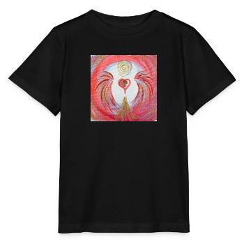 Gel de cœur de la visibilité - T-shirt bio MINI CREATOR Stanley/Stella Enfant - noir - Devant - Mikhail (115cm)