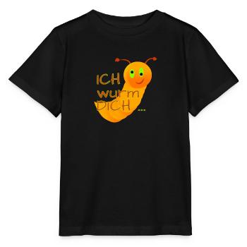 Ich wurm DICH - Stanley/Stella Kinder T-Shirt MINI CREATOR  - Schwarz - Vorne - Mikhail (115cm)