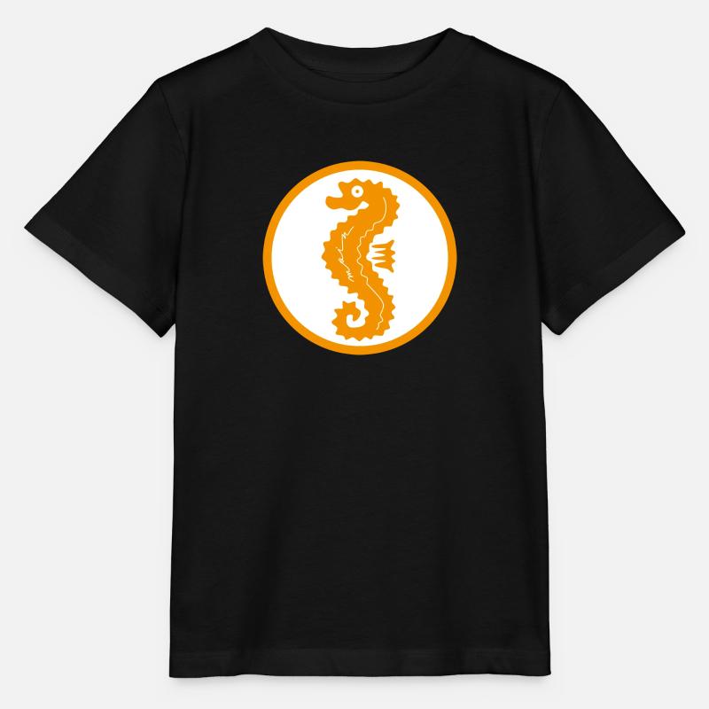 Hippocampe Moin Mer Du Nord - T-shirt bio MINI CREATOR Stanley/Stella Enfant - noir