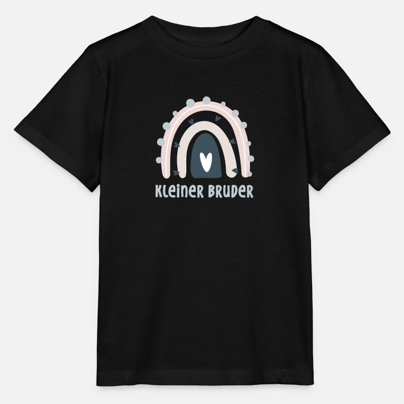 Petit frère arc-en-ciel - T-shirt bio MINI CREATOR Stanley/Stella Enfant - noir