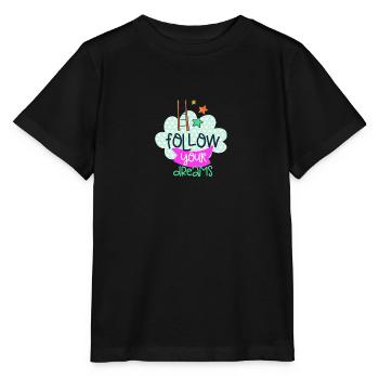 Follow your dreams - T-shirt bio MINI CREATOR Stanley/Stella Enfant - noir - Devant - Mikhail (115cm)