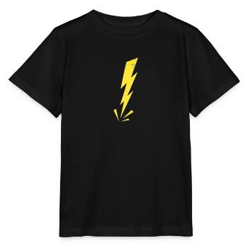 Blitz-Donner Blitz Wütende Warnung Geschenkidee - Stanley/Stella Kinder T-Shirt MINI CREATOR  - Schwarz - Vorne - Mikhail (115cm)