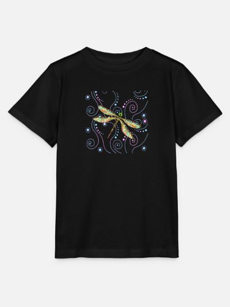 Libelle - Stanley/Stella Kinder T-Shirt MINI CREATOR  - Schwarz