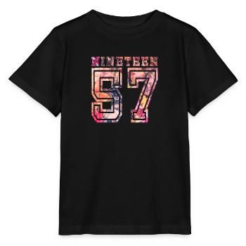 NINETEEN 1957 B - Stanley/Stella MINI CREATOR Kids’ T-Shirt - black - Front - Mikhail (115cm)