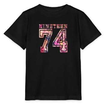 NINETEEN 1974 B - Stanley/Stella MINI CREATOR Kids’ T-Shirt - black - Front - Mikhail (115cm)