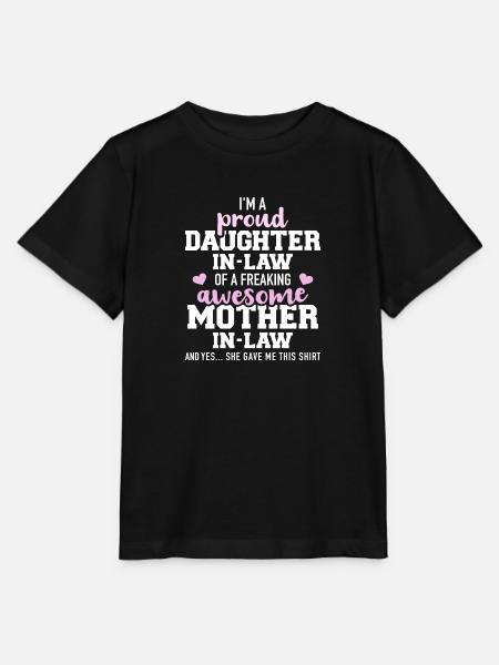 Schwiegertochter - Stanley/Stella Kinder T-Shirt MINI CREATOR  - Schwarz