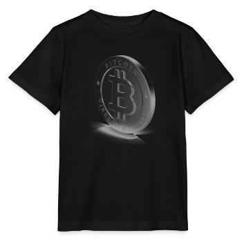 Le bitcoin - T-shirt bio MINI CREATOR Stanley/Stella Enfant - noir - Devant - Mikhail (115cm)