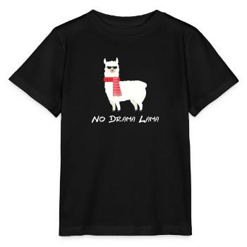 No Drama Lama - Stanley/Stella MINI CREATOR Kids’ T-Shirt - black - Front - Mikhail (115cm)