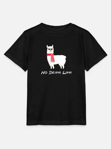 No Drama Lama - Stanley/Stella Kinder T-Shirt MINI CREATOR  - Schwarz