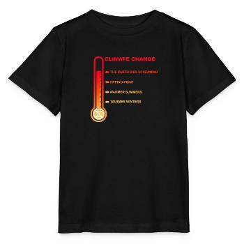 KLIMAWANDEL - Stanley/Stella Kinder T-Shirt MINI CREATOR  - Schwarz - Vorne - Mikhail (115cm)