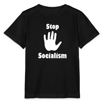 Mettre fin au socialisme - T-shirt bio MINI CREATOR Stanley/Stella Enfant - noir - Devant - Mikhail (115cm)
