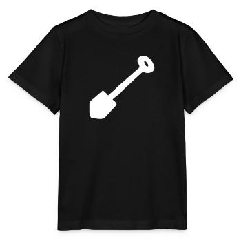 Aide d'une pelle pour les enfants - T-shirt bio MINI CREATOR Stanley/Stella Enfant - noir - Devant - Mikhail (115cm)