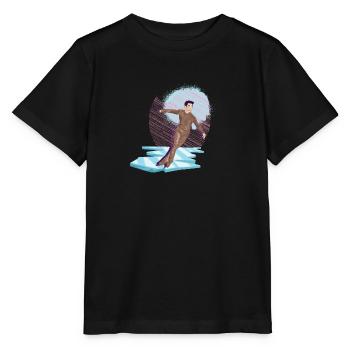 Patin à glace Patinage sur glace Patinage sur glace - T-shirt bio MINI CREATOR Stanley/Stella Enfant - noir - Devant - Mikhail (115cm)