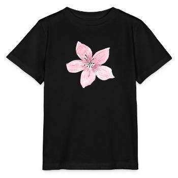 Blüte - Stanley/Stella Kinder T-Shirt MINI CREATOR  - Schwarz - Vorne - Mikhail (115cm)