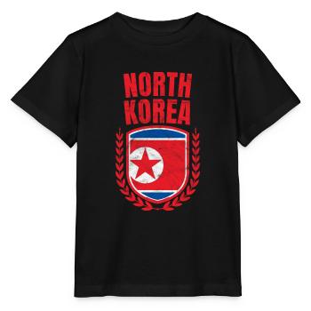 Corée du Nord - T-shirt bio MINI CREATOR Stanley/Stella Enfant - noir - Devant - Mikhail (115cm)