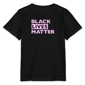 Black Lives Matter Pink - Stanley/Stella Kinder T-Shirt MINI CREATOR  - Schwarz - Vorne - Mikhail (115cm)