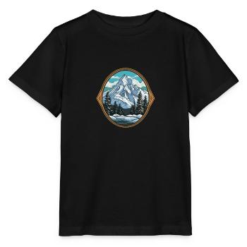 Berge Eisberge - Stanley/Stella Kinder T-Shirt MINI CREATOR  - Schwarz - Vorne - Mikhail (115cm)