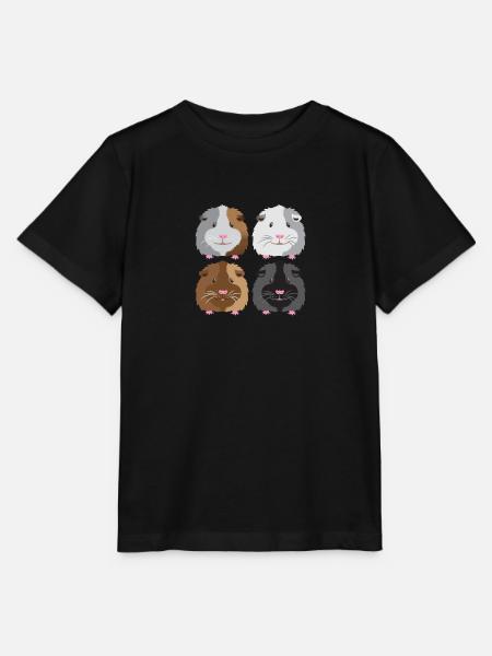 vier Meerschweinchen! - Stanley/Stella Kinder T-Shirt MINI CREATOR - Schwarz
