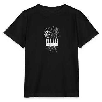 Piano Music Nature Gift - Stanley/Stella MINI CREATOR Kids’ T-Shirt - black - Front - Mikhail (115cm)