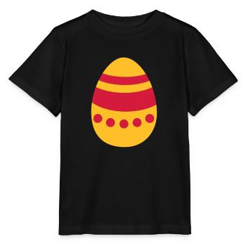 Œuf de Pâques - T-shirt bio MINI CREATOR Stanley/Stella Enfant - noir - Devant - Mikhail (115cm)