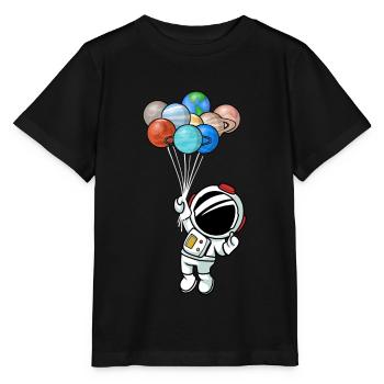 Astronaute - T-shirt bio MINI CREATOR Stanley/Stella Enfant - noir - Devant - Mikhail (115cm)