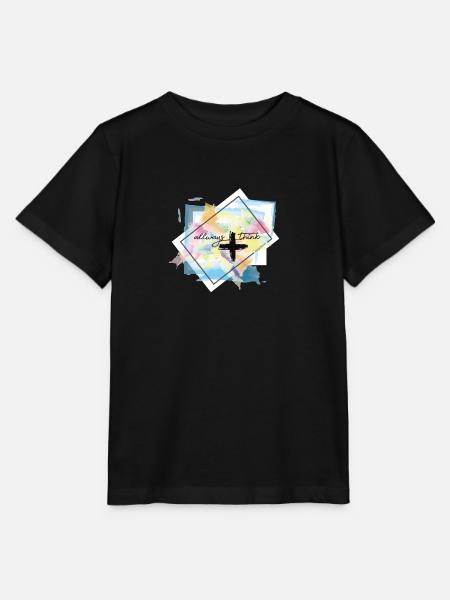 think positive - Stanley/Stella Kinder T-Shirt MINI CREATOR  - Schwarz