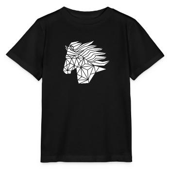 Tête de cheval islandais geo white1 - T-shirt bio MINI CREATOR Stanley/Stella Enfant - noir - Devant - Mikhail (115cm)