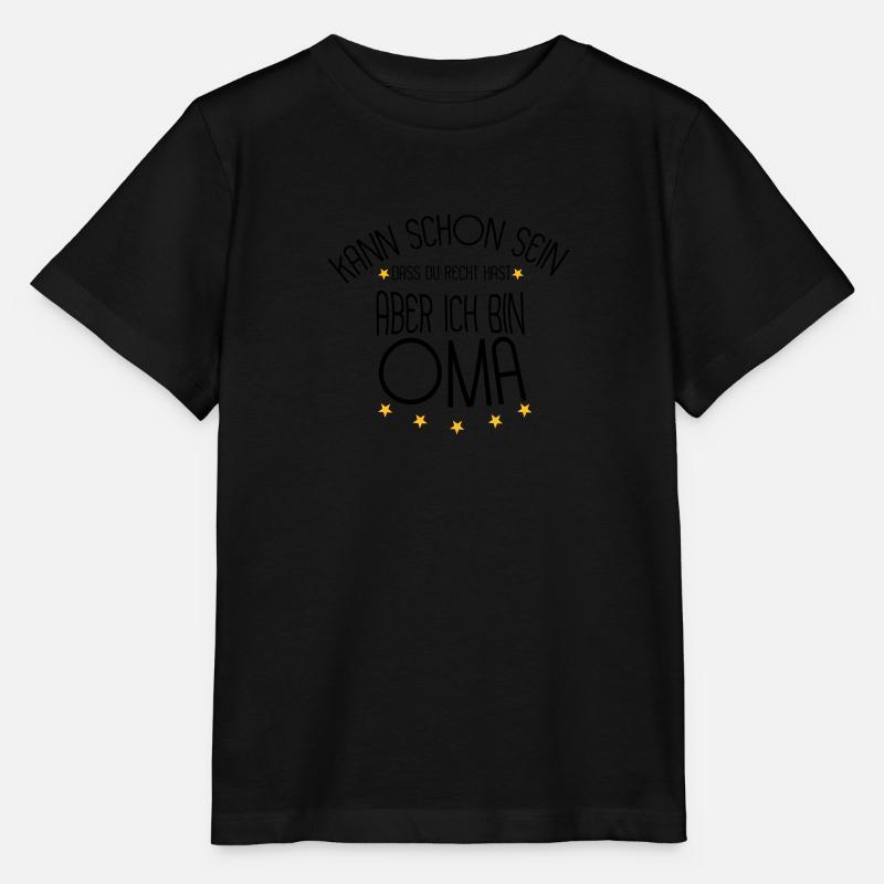 Oma - Stanley/Stella Kinder T-Shirt MINI CREATOR  - Schwarz