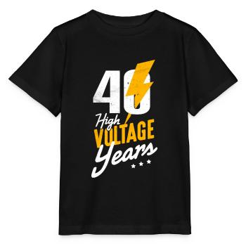 40th Birthday - Stanley/Stella MINI CREATOR Kids’ T-Shirt - black - Front - Mikhail (115cm)