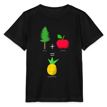 KIEFER+APFEL=ANANAS - Stanley/Stella Kinder T-Shirt MINI CREATOR  - Schwarz - Vorne - Mikhail (115cm)