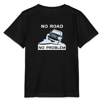 No road No problem SUV gift - Stanley/Stella MINI CREATOR Kids’ T-Shirt - black - Front - Mikhail (115cm)