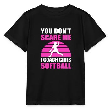 Softball Softball-Spieler - Stanley/Stella Kinder T-Shirt MINI CREATOR  - Schwarz - Vorne - Mikhail (115cm)