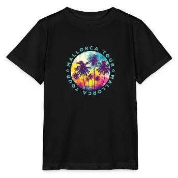 Mallorca Tour Palmen - Stanley/Stella Kinder T-Shirt MINI CREATOR  - Schwarz - Vorne - Mikhail (115cm)