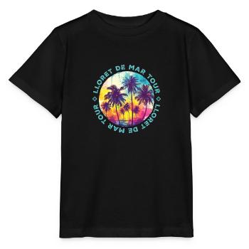 Lloret De Mar Tour Palm Trees - Stanley/Stella MINI CREATOR Kids’ T-Shirt - black - Front - Mikhail (115cm)