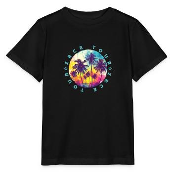 Zrce Tour Palmen - Stanley/Stella Kinder T-Shirt MINI CREATOR  - Schwarz - Vorne - Mikhail (115cm)
