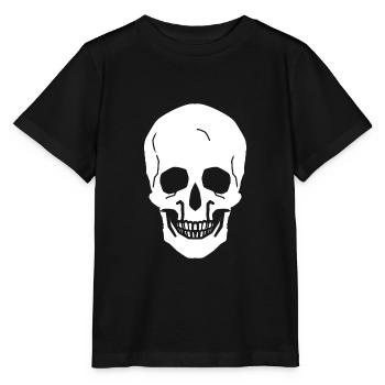 Totenkopf Tod Sterben Friedhof Schädel Halloween - Stanley/Stella Kinder T-Shirt MINI CREATOR  - Schwarz - Vorne - Mikhail (115cm)