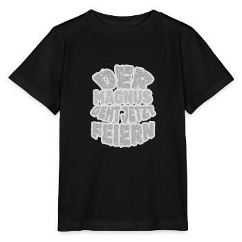 Party Magnus - Stanley/Stella Kinder T-Shirt MINI CREATOR  - Schwarz - Vorne - Mikhail (115cm)