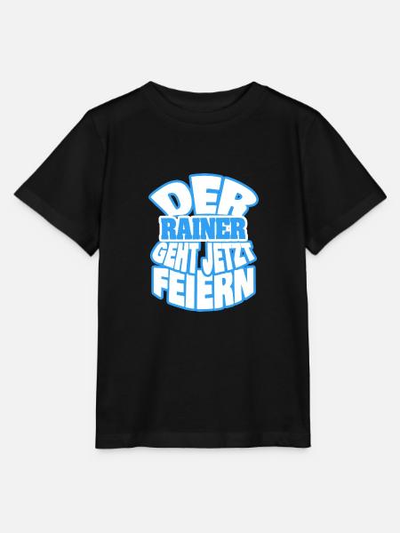 Geschenk für Rainer - Stanley/Stella Kinder T-Shirt MINI CREATOR  - Schwarz