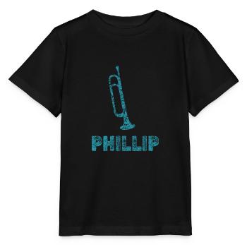 Blasmusik Phillip - Stanley/Stella Kinder T-Shirt MINI CREATOR  - Schwarz - Vorne - Mikhail (115cm)